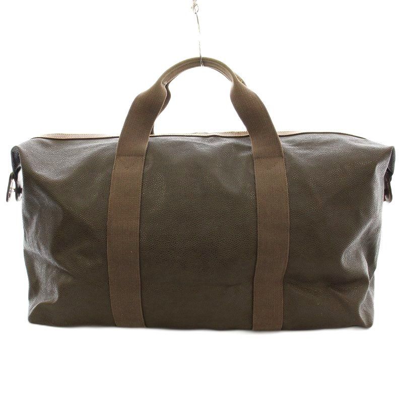 【ジャンク】Mulberry マルベリー ボストンバッグ マルベリー Mulberry ボストンバッグ 旅行バッグ 型押し PVC 茶