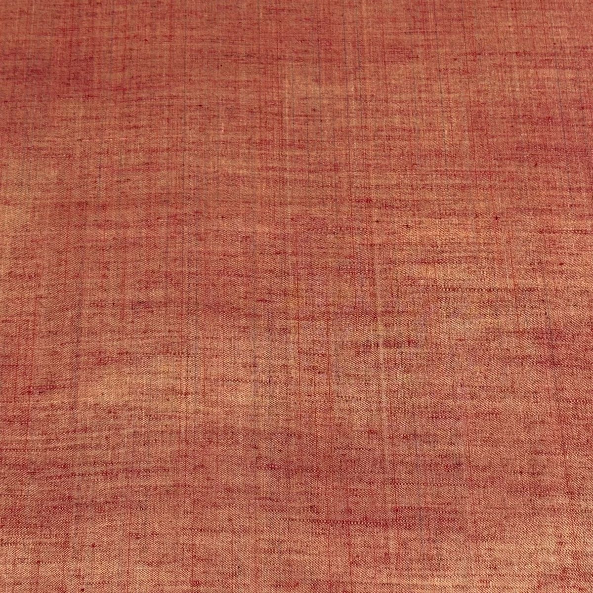 反物 秀品 紬 縦縞 幾何学模様 赤茶 正絹