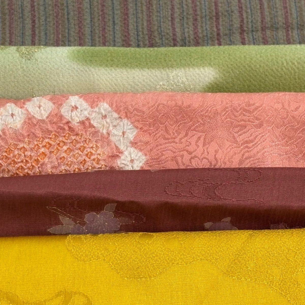 帯揚げ 優品 セット 山吹色 正絹 和装小物