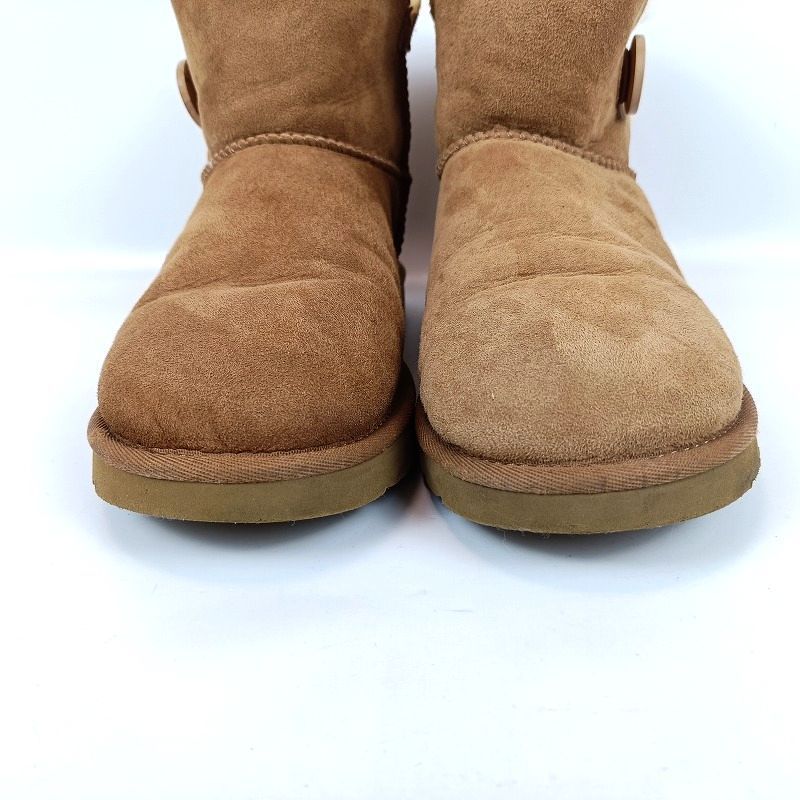 良品 UGG アグ ムートンブーツ 24cm ブラウン 茶 ショートブーツ S