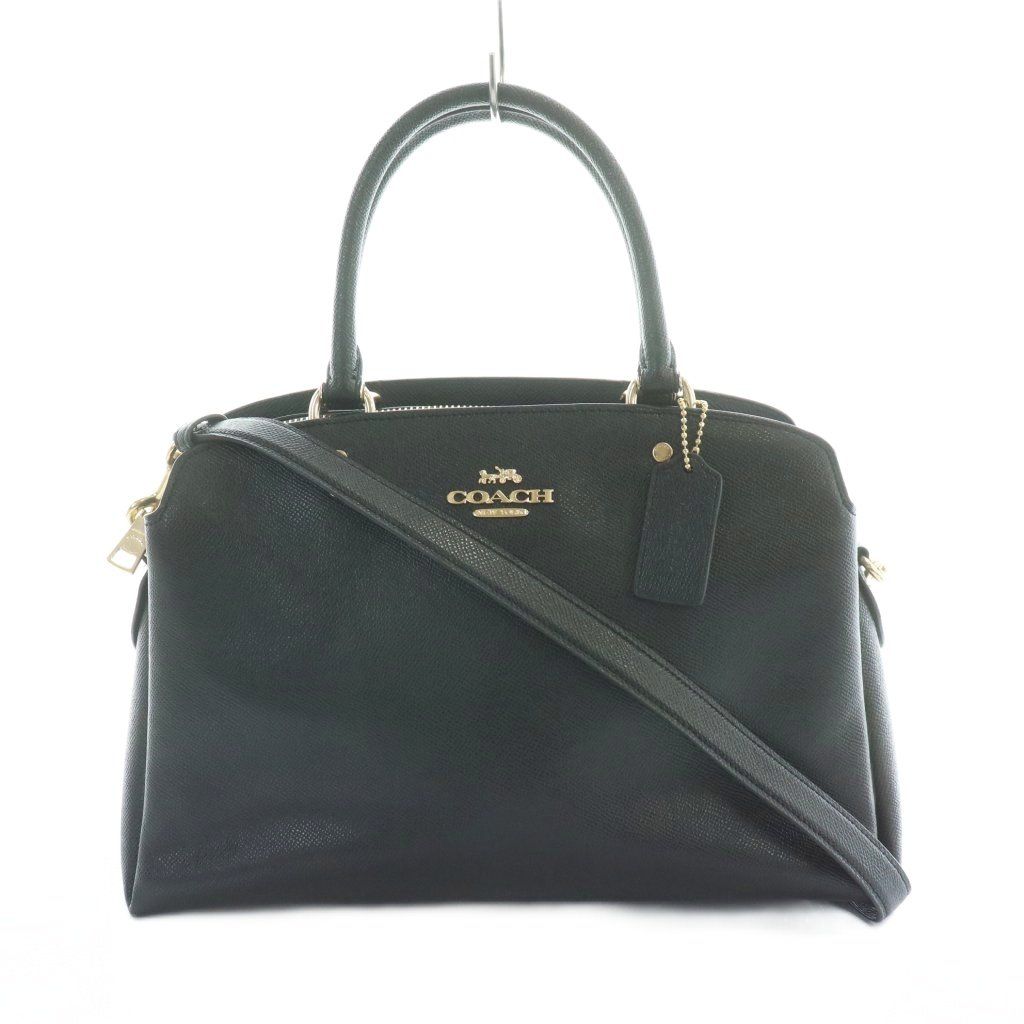 【中古】コーチ リリー キャリーオール ショルダーバッグ ハンドバッグ クロスグレイン レザー 黒 ブラック 91493 コーチ COACH リリー キャリーオール ショルダーバッグ ハンドバッグ