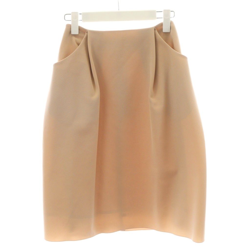 フォクシーニューヨーク FOXEY NEW YORK フレアスカート ひざ丈 38 ピンクベージュ 36424 /AN50