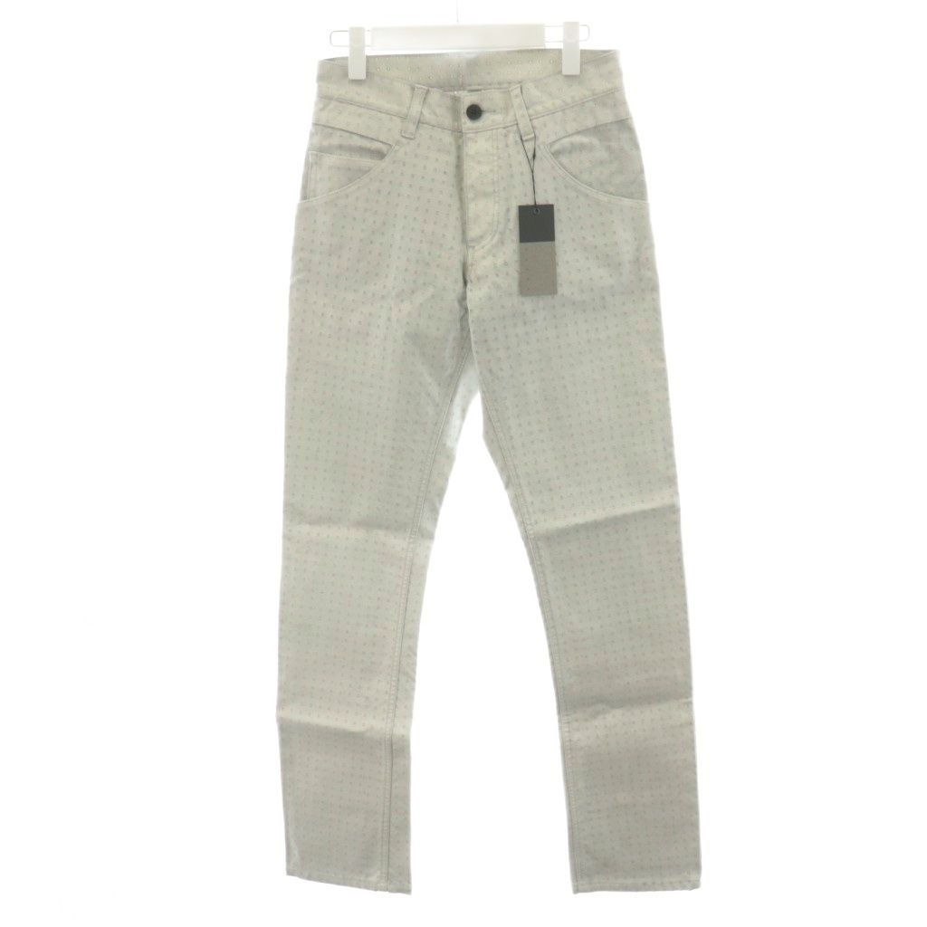 【中古】未使用品 オーレット OURET 16SS パンツ ボタンフライ 総柄 コットン 1 ライトグレー OR161-1162 オーレット OURET 16SS パンツ ボタンフライ 総柄 コットン 1 ライト