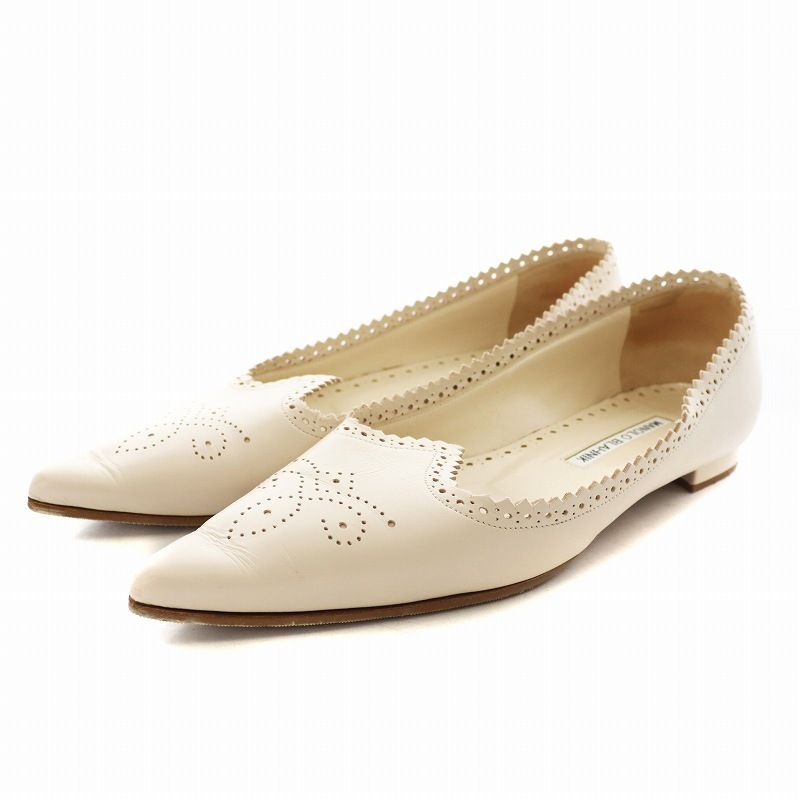 マノロブラニク MANOLO コレクション BLAHNIK フラットシューズ