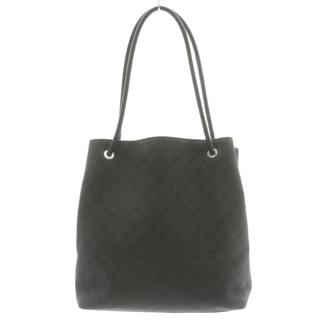 グッチ GUCCI GG柄 ショルダーバッグ トートバッグ ハンドバッグ 総柄 キャンバス レザー 黒 ブラック /AN11 ■OH