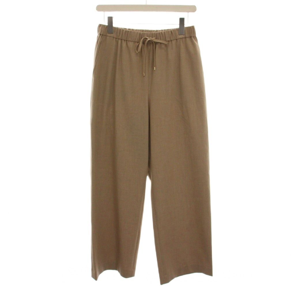 【中古】23区 オンワード樫山 25AW ドライ2WAYストレッチ ドロスト ワイド パンツ 38 ベージュ PRWOGA0211 /YM 23区 オンワード樫山 25AW ドライ2WAYストレッチ ドロスト ワイド