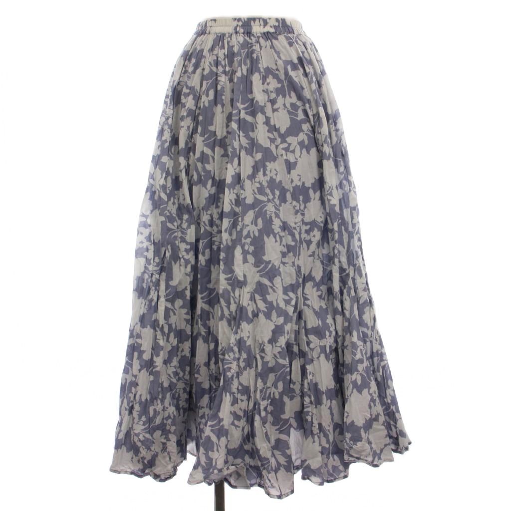 新品未使用　MARIHA　草原の虹のスカート　フラワープリント　36 マリハ MARIHA 草原の虹のスカート フラワープリント ロング 36 ブルー