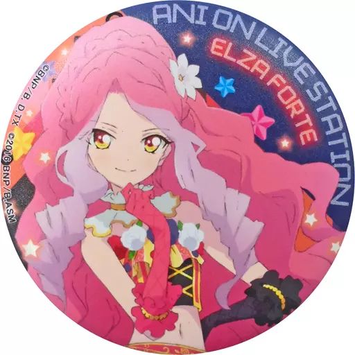 【】バッジ・ピンズ(キャラクター) エルザ フォルテ 「アイカツ!×アニON STATION ALL aikatsu stars! LIVE STATION 2 DJ LIVE JAPAN TOUR マグバッジ1」
