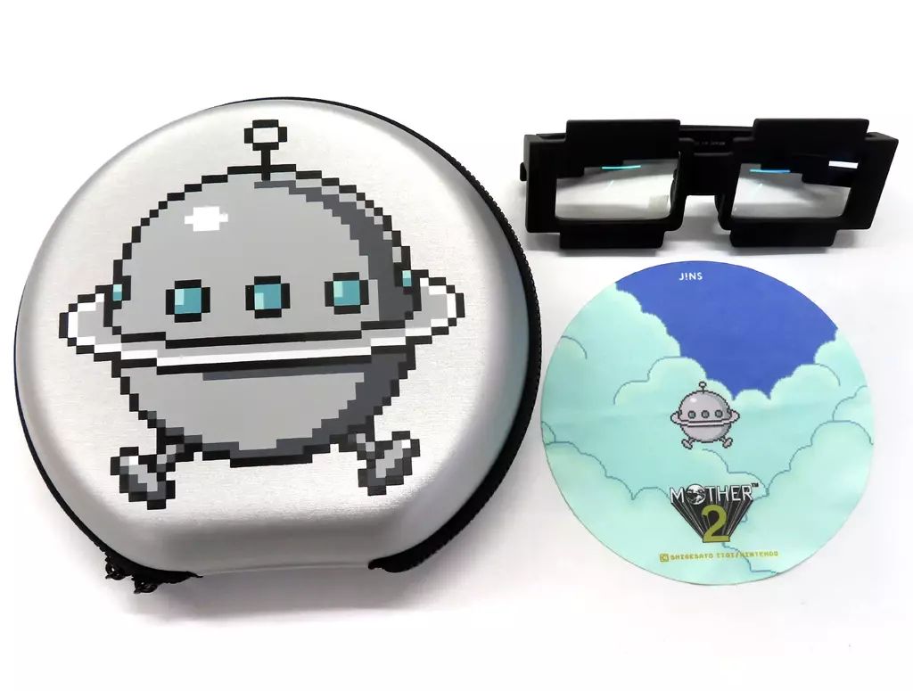 非金属 ジェフのメガネ ドット MOTHER 2 ギーグの逆襲×JINS ほぼ日MOTHERプロジェクトグッズ