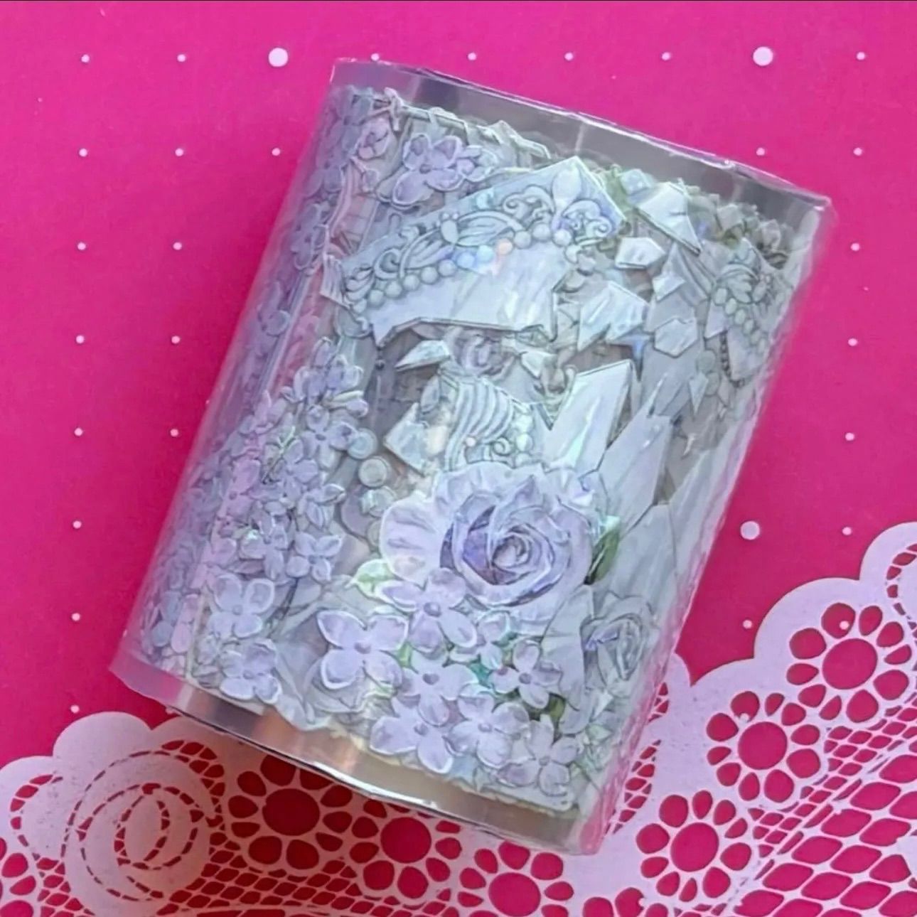 ♡SALE♡ 贝壳光 6.5cm×10m 浪漫蒂克 海外マスキングテープ 海外マステ