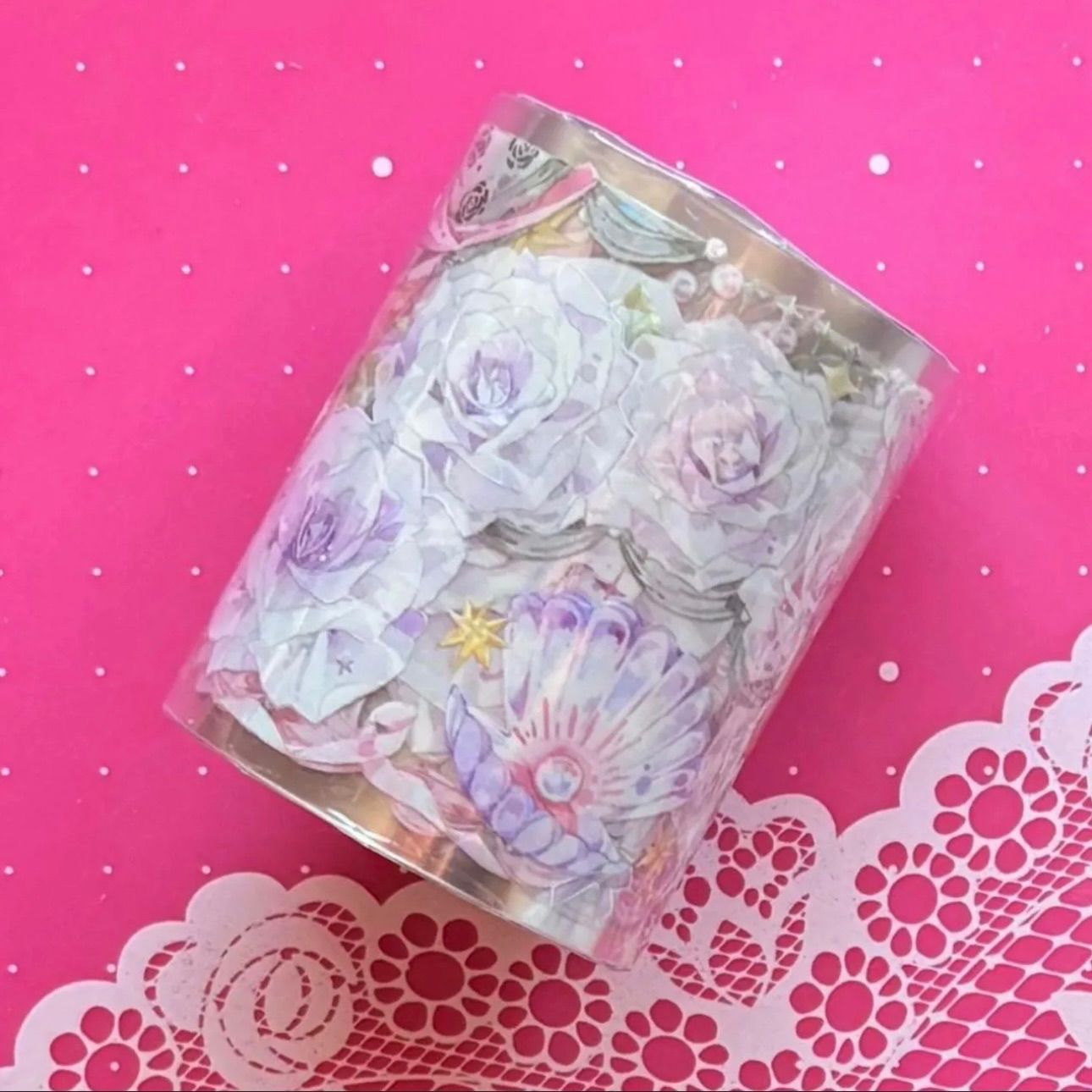 贝壳光 6 5 cm 10 m 愛神之箭 海外マスキングテープ 海外マステ 白鳥 羽根