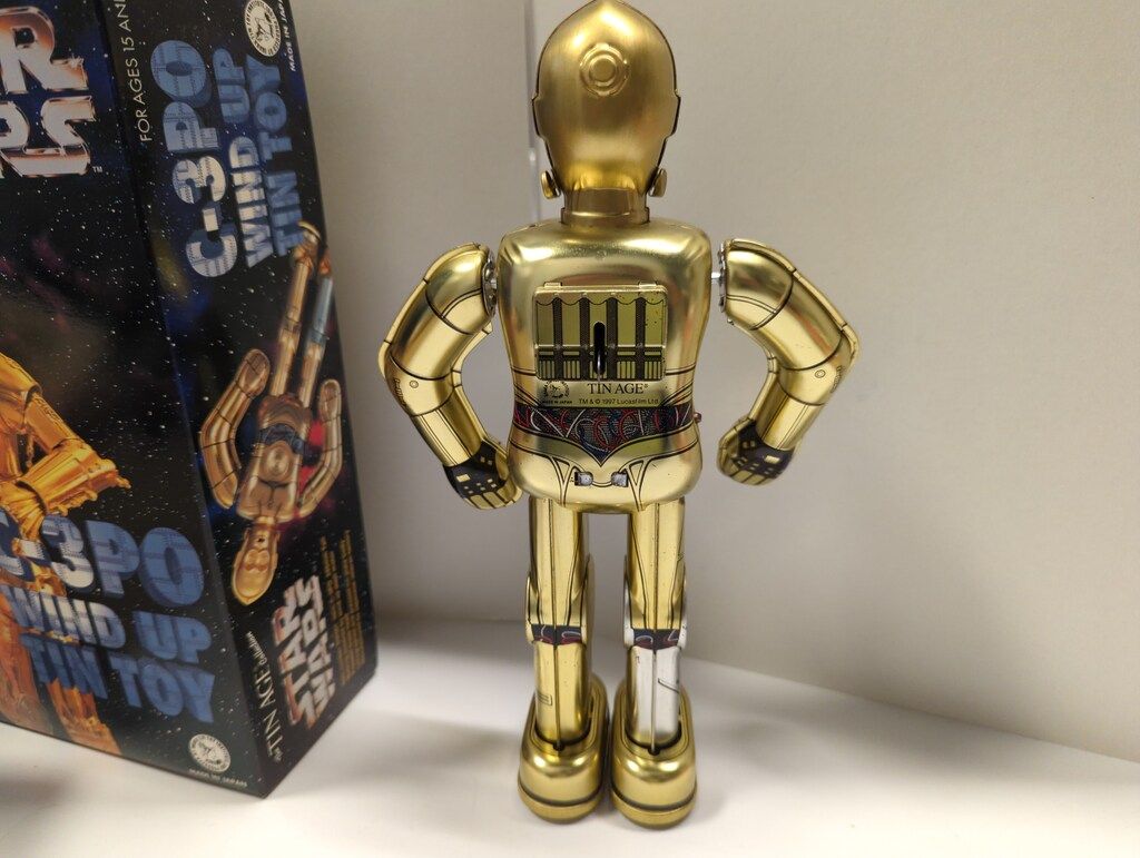 大阪ブリキ ゼンマイ歩行ブリキ C-3PO 250mm - メルカリ