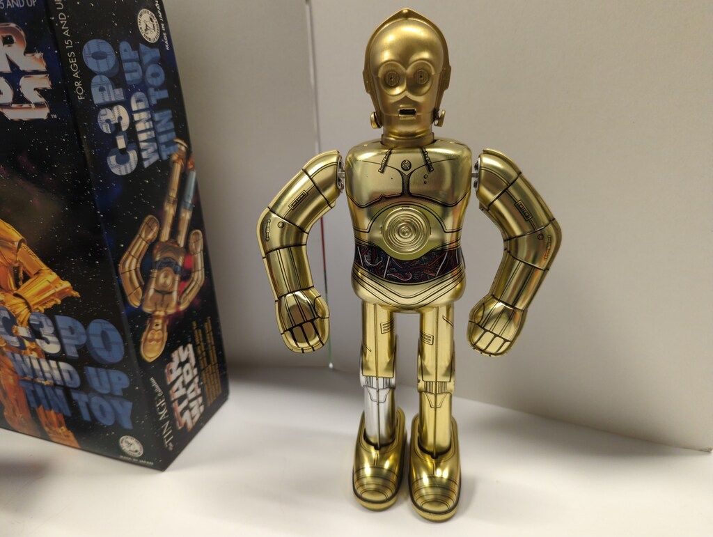 大阪ブリキ ゼンマイ歩行ブリキ C-3PO 250mm - メルカリ