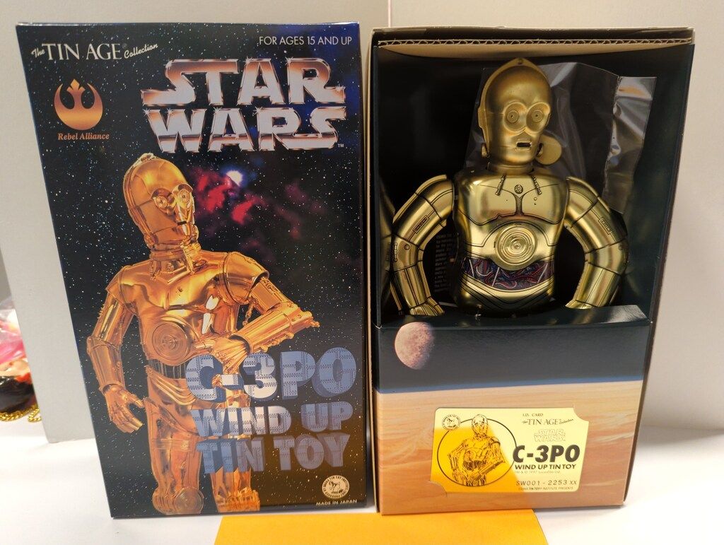 大阪ブリキ ゼンマイ歩行ブリキ C-3PO 250mm - メルカリ