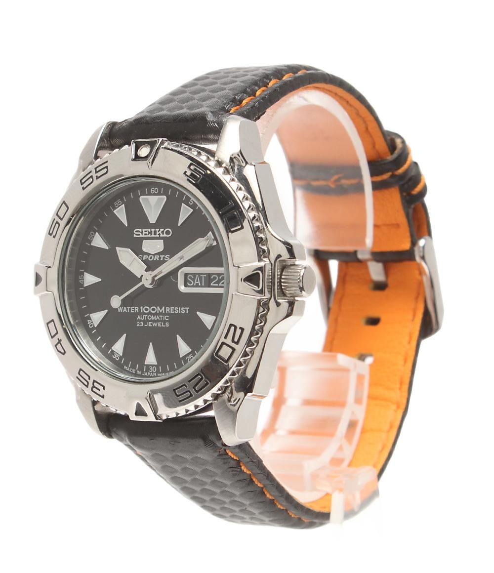 セイコー 腕時計 5 ファイブ 7 S 36 00 Y 0 自動巻き ブラック メンズ SEIKO