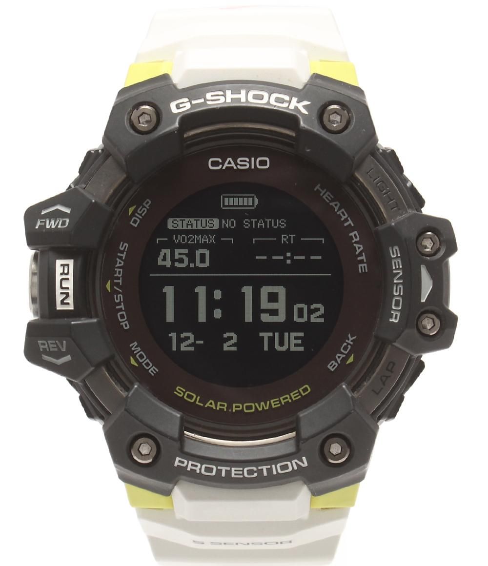 カシオ スマートウォッチ 腕時計 Bluetooth ソーラーアシスト充電 G-SQUAD G-SHOCK GBD-H 1000-1 A 7 JR バッテリー充電 メンズ CASIO