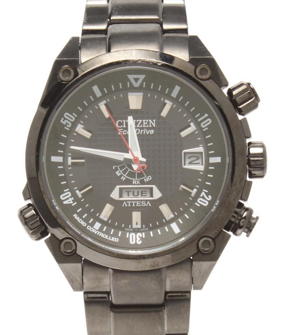 シチズン 腕時計 アテッサ ATTESA H 106-T 013431 ソーラー ブラック メンズ CITIZEN