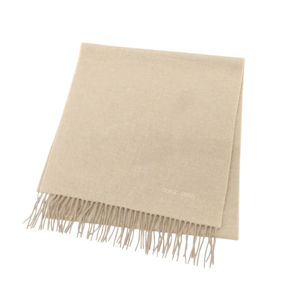 ジョルジオアルマーニ GIORGIO ARMANI ウール系 マフラー ベージュ メンズ