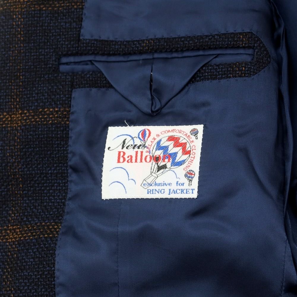 中古】リングヂャケット RING JACKET NEW BALLOON ツイードウール 