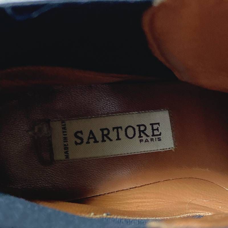 SARTORE サルトル サイドゴア ショートブーツ レザー 袋付 サイズ37 1 2 24.5 cm