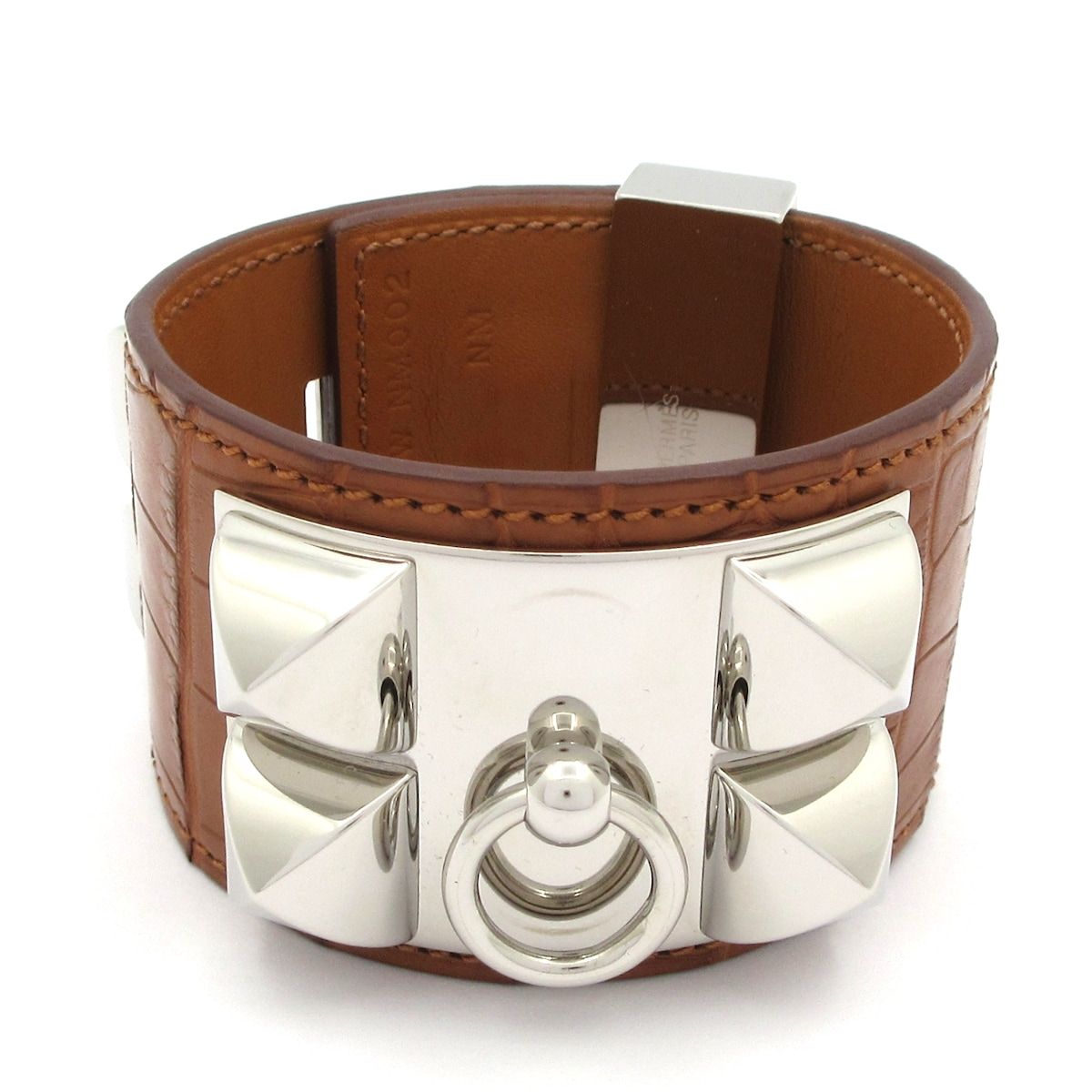 HERMES エルメス ブレスレット コリエドシアン メドール ゴールド サイズ T 2 シルバー金具