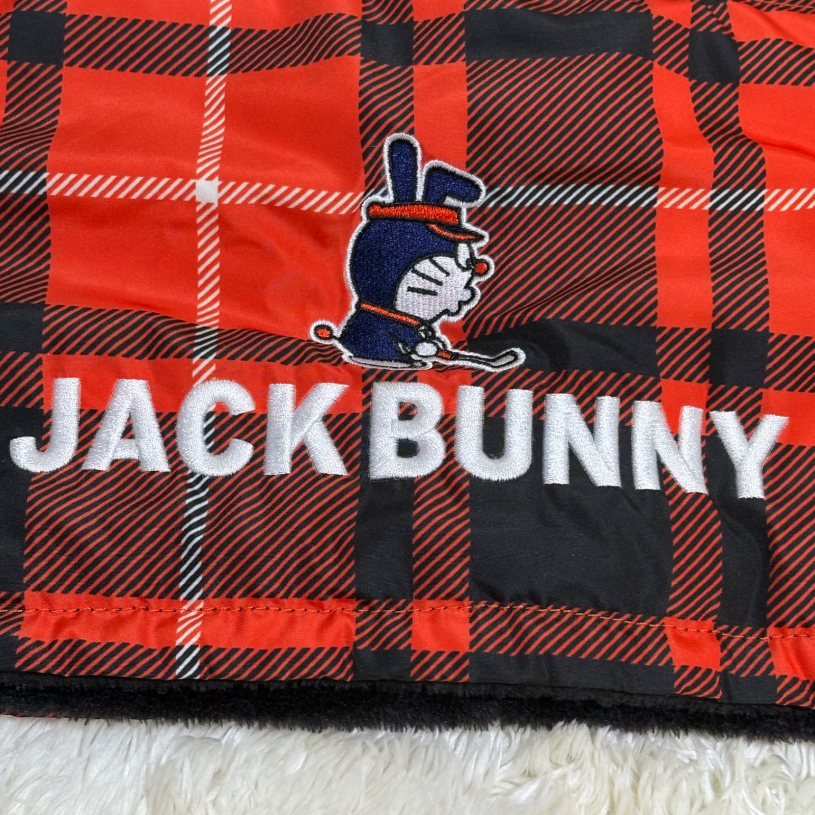 美品】ジャックバニー ドラえもん ネックウォーマー マフラー オレンジ