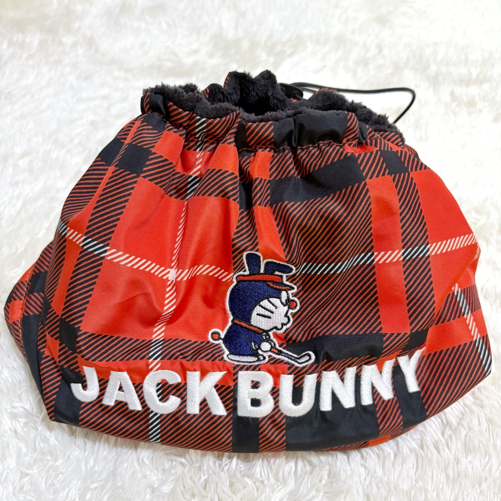 美品】ジャックバニー ドラえもん ネックウォーマー マフラー オレンジ