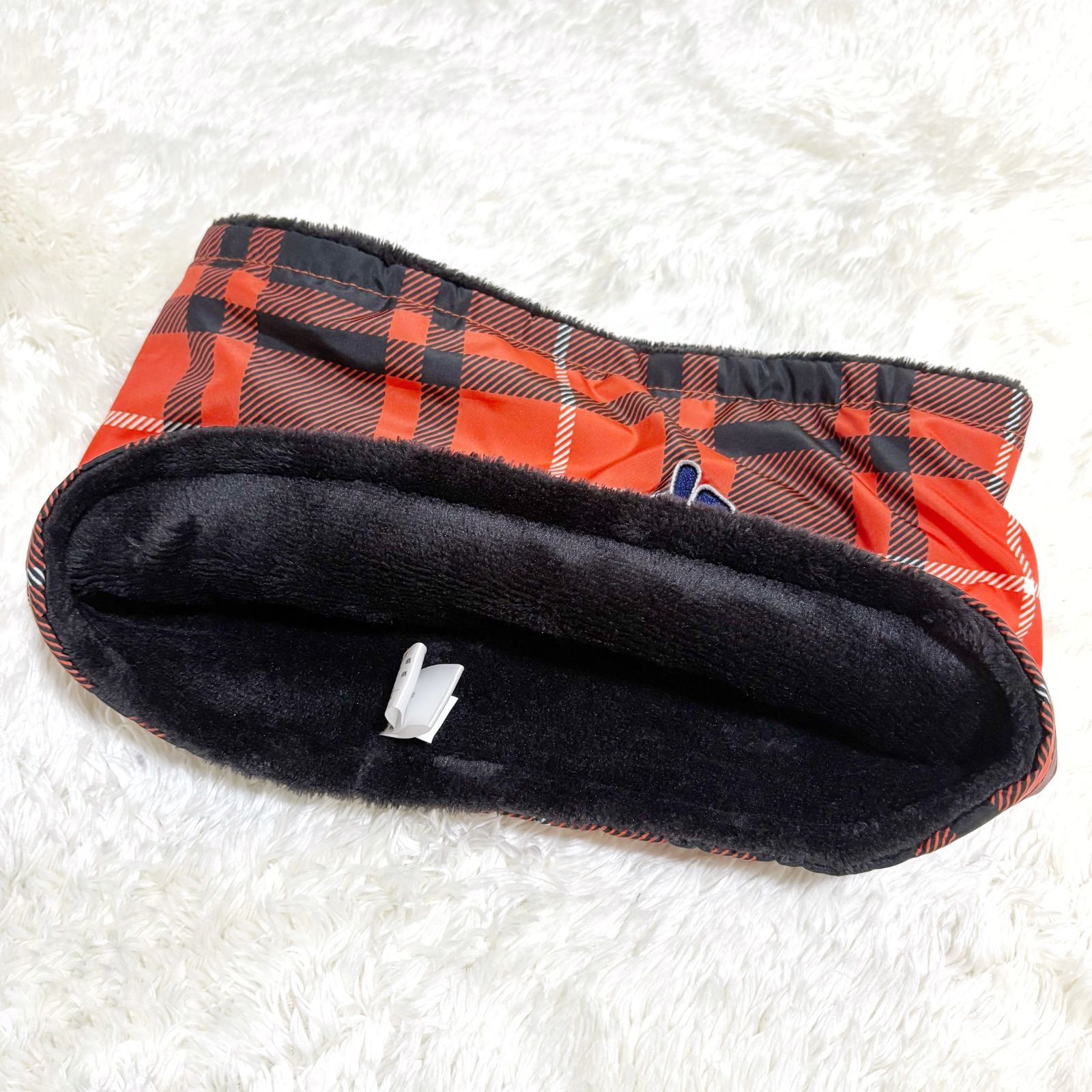 美品】ジャックバニー ドラえもん ネックウォーマー マフラー オレンジ