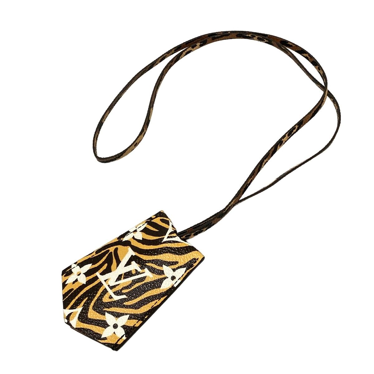 LOUIS VUITTON ルイヴィトン 小物 クロッシュクレ ジャングル M 68471 黒×ブラウン×マルチ