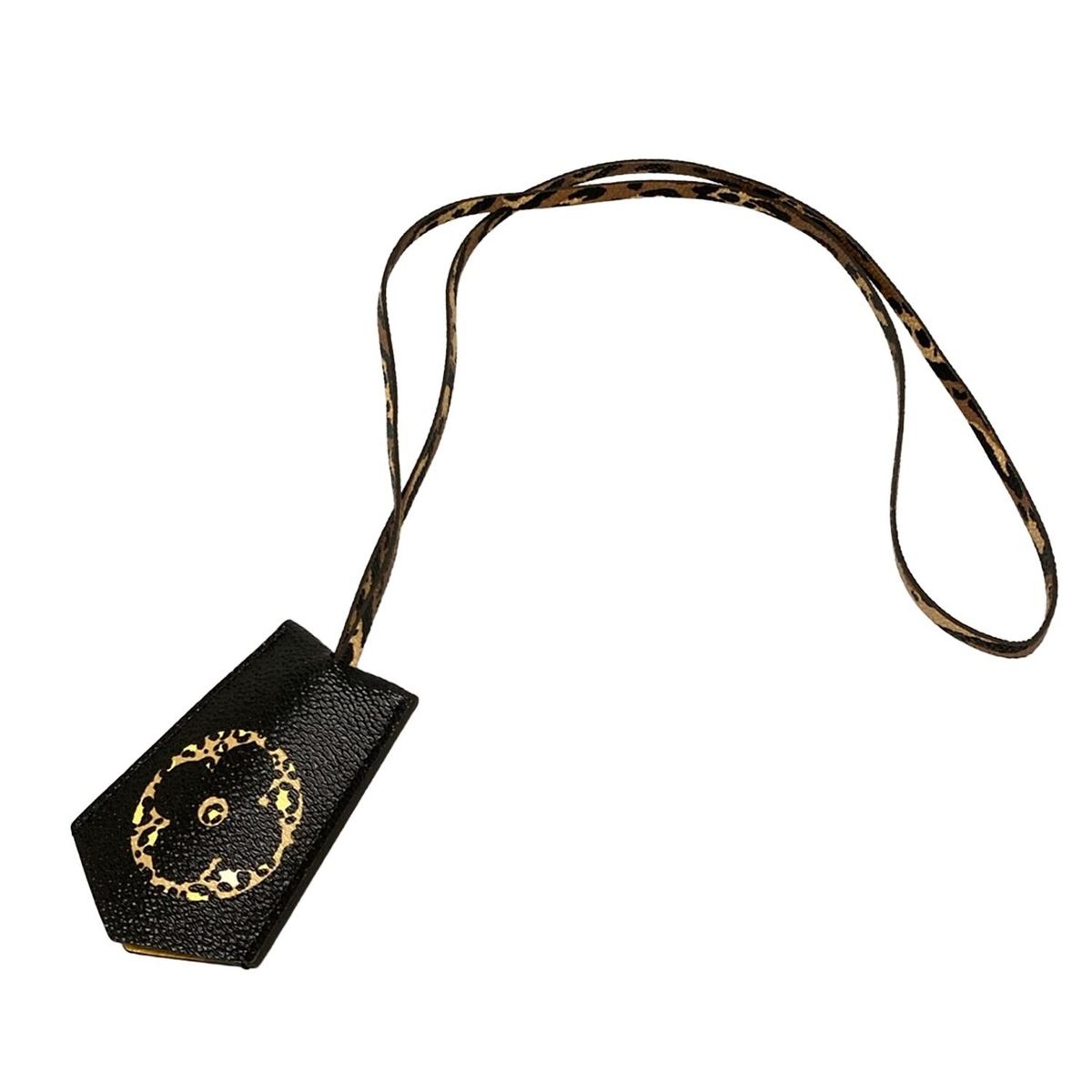 LOUIS VUITTON ルイヴィトン 小物 クロッシュクレ ジャングル M 68471 黒 ブラウン マルチ