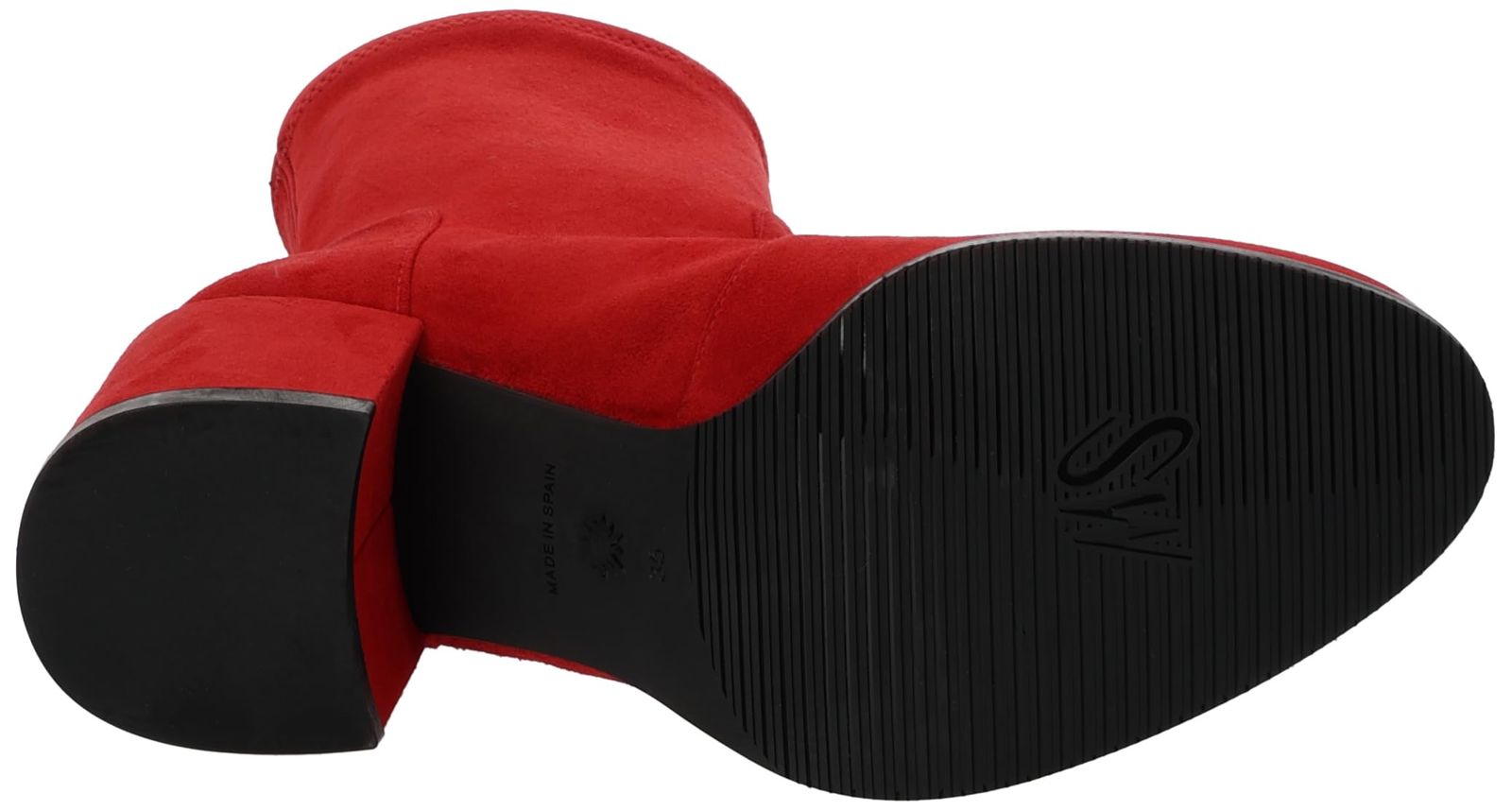 ストレッチショートブーツ レッド