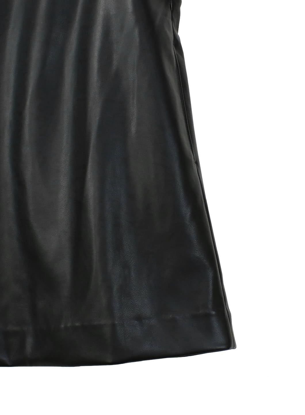  コエル ボックスサロペットレザーミニワンピース その他 フェイスケア