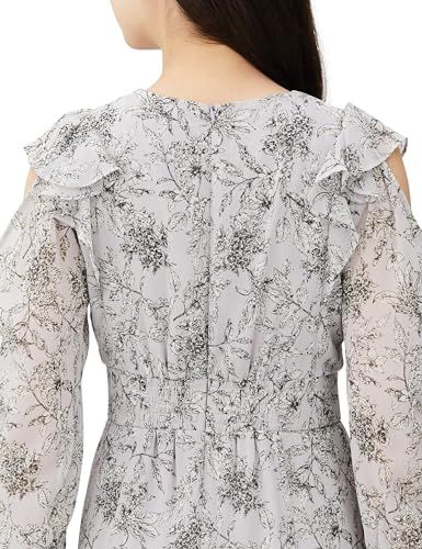 カットオフプリントワンピース