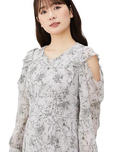 カットオフプリントワンピース