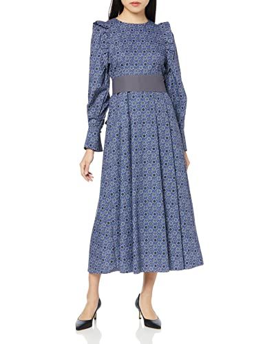 コエル カジュアルドレス ボタニカル柄ワンピース レディース ブルー 標準