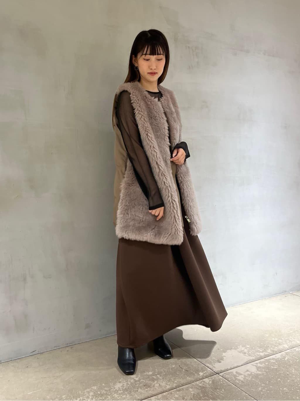 グレースコンチネンタル カジュアルドレス 2025 AWﾍﾞｱﾆｯﾄﾜﾝﾋﾟｰｽ レディース