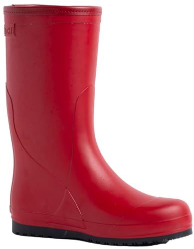 第一ゴム 長靴 ノヴァ ミドル丈 ボア裏 滑りにくい 天然ゴム レインブーツ 雪道 a 244 レッド 24.5 cm