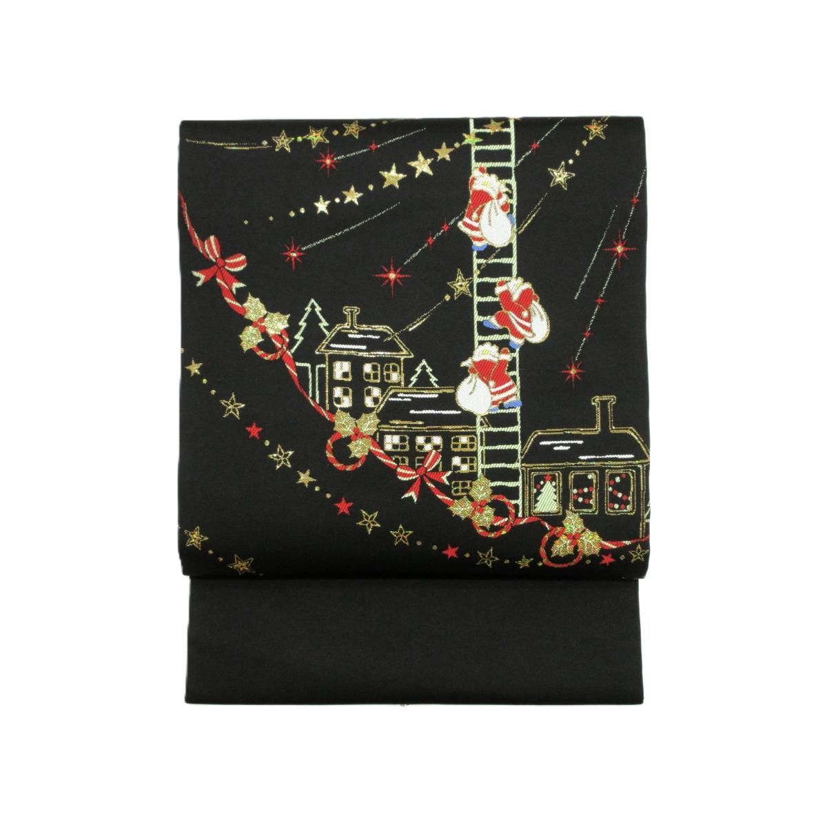 クリスマス　名古屋帯 未使用品】名古屋帯 クリスマス - メルカリ