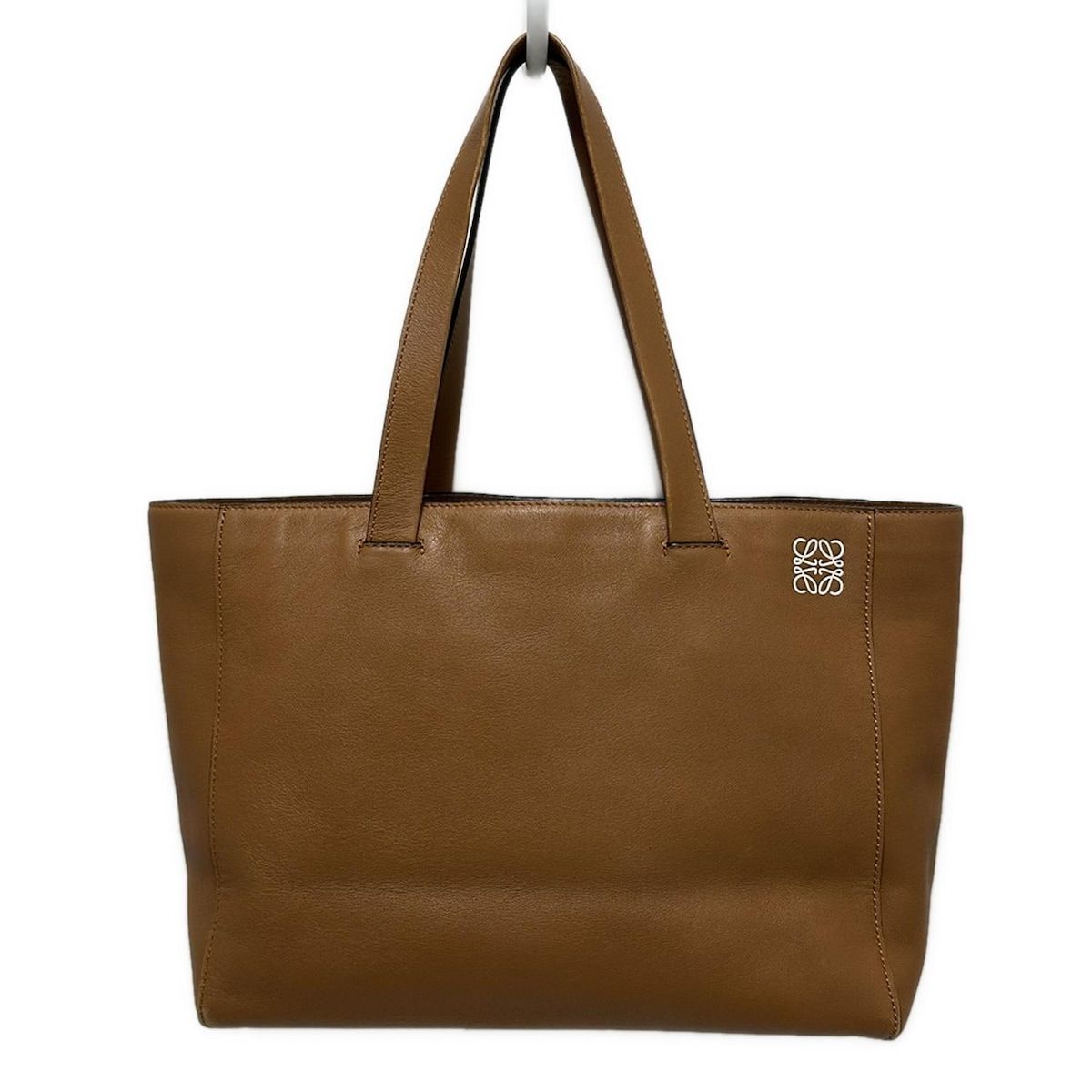 LOEWE ロエベ トートバッグ イーストウエスト ショッパー 308 20 K 86 ベージュ レザー