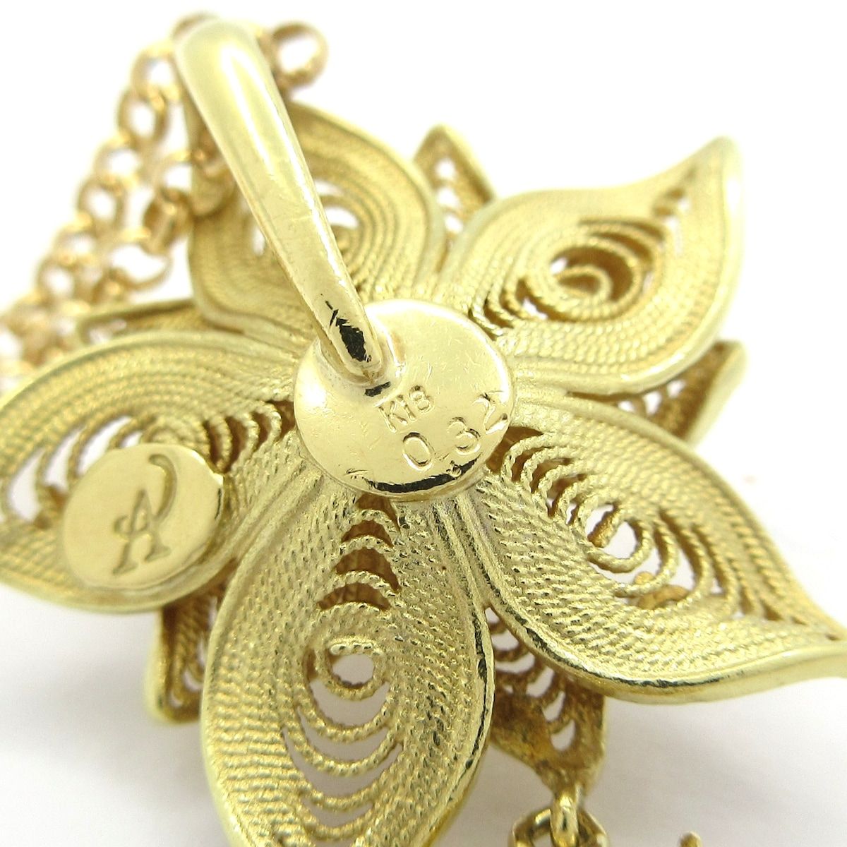 18 YG×ダイヤモンド×ダークイエロー