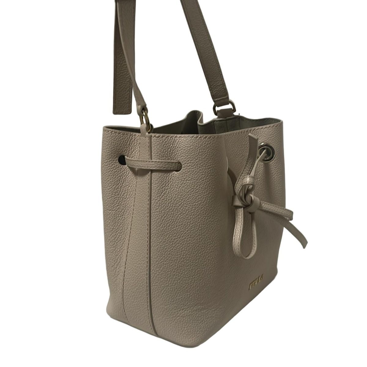 FURLA(フルラ) ショルダーバッグ コスタンザ ベージュ 巾着型 レザー