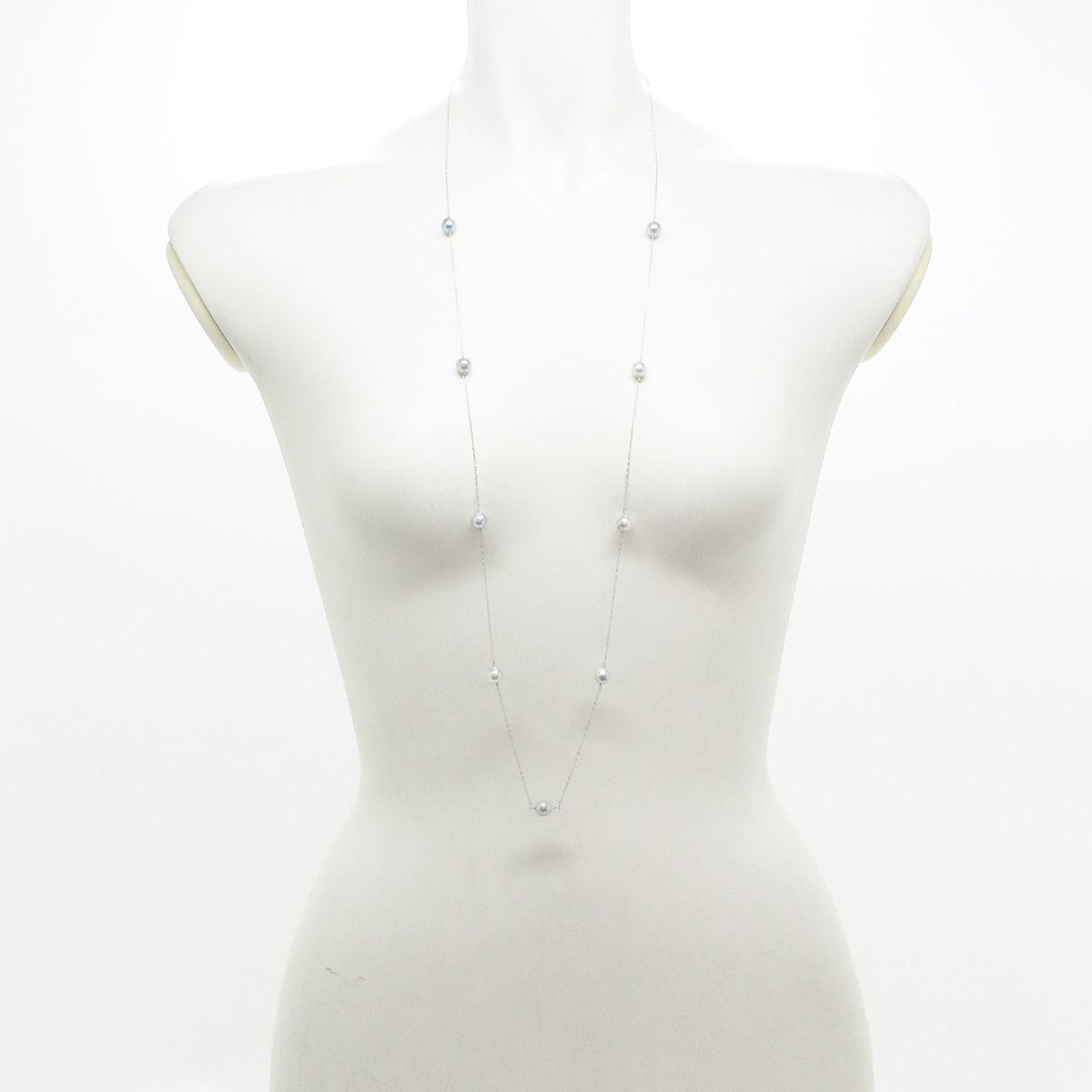 Unbranded ノーブランド ネックレス Pt 850 グレー 総重量 6 4 g