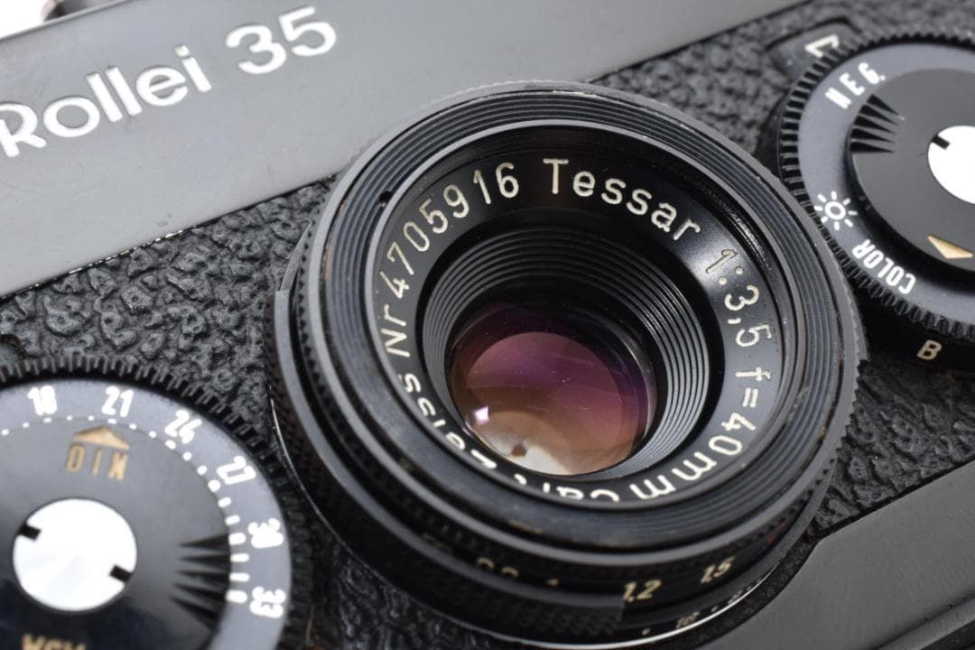  648 超 Rollei ローライ 35 Carl Zeiss カールツァイス ブラック ドイツ製 フィルムカメラ コンパクトカメラ(フィルム) フィルムカメラ