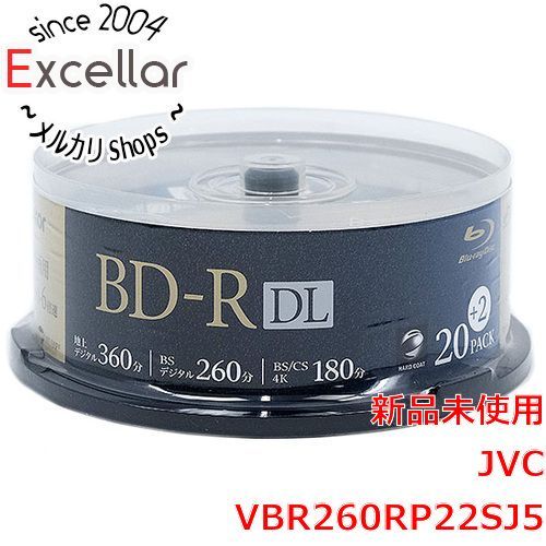 [bn:13] Victor製　ブルーレイディスク 6倍速 BD-R DL　VBR260RP22SJ5　22枚組