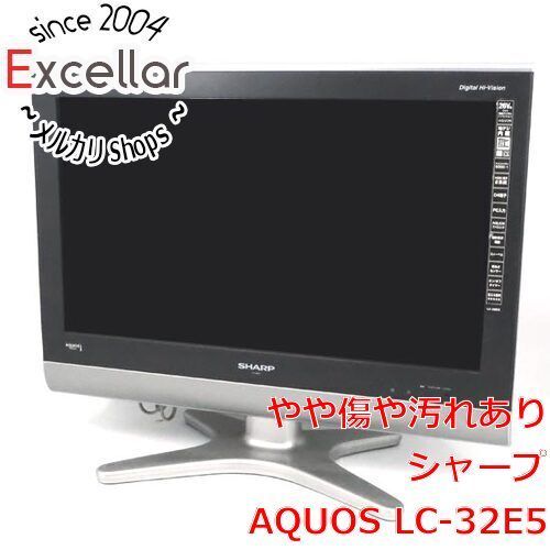 bn 2 SHARP 32 V型 ハイビジョン液晶テレビ AQUOS LC-32 E 5-B ブラック リモコンなし