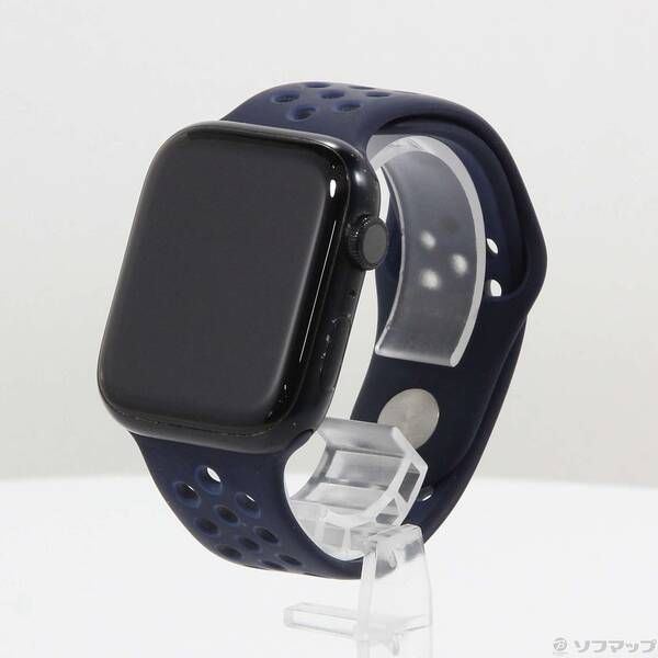 〔中古品〕 Apple Watch Series 7 Nike GPS 45mm ミッドナイトアルミニウムケース ミッドナイトネイビー／ミスティックネイビーNikeスポーツバンド【198】