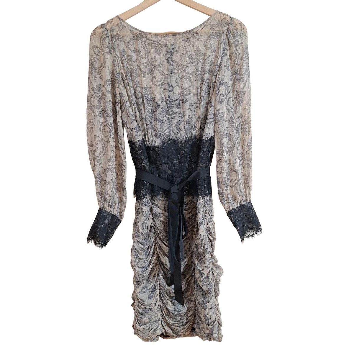 TADASHI SHOJI タダシショージ 長袖 Vネック ドレス ワンピース FALL