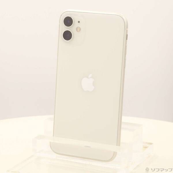 中古品〕 iPhone11 64GB ホワイト NWLU2J／A SIMフリー【247】 こちら