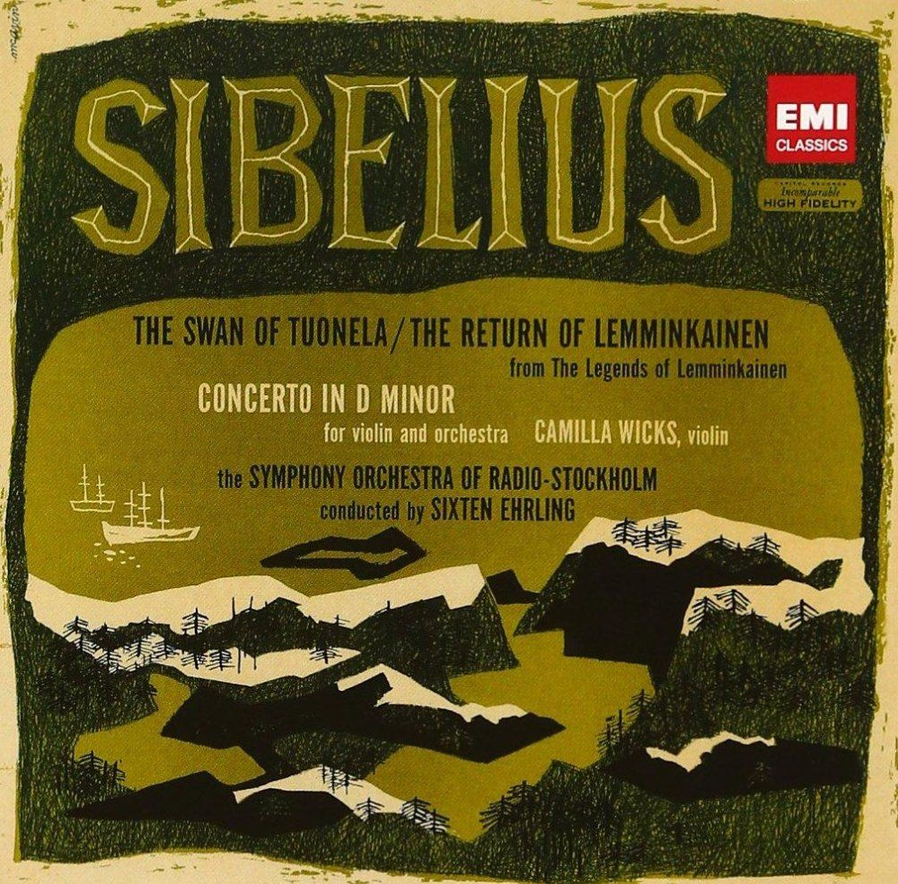 シベリウス ヴァイオリン協奏曲 トゥオネラの白鳥 レンミンカイネンの帰郷 シクステン エールリンク ストックホルム放送交響楽団 カミラ ウィックス