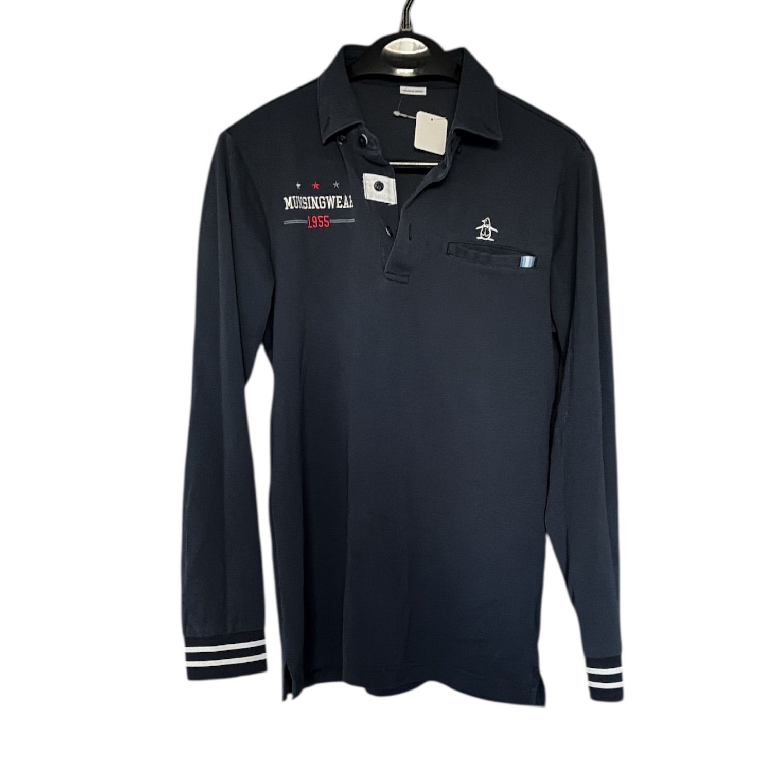 ZM1661 Munsingwear マンシングウェア ゴルフシャツ 長袖ポロシャツ M